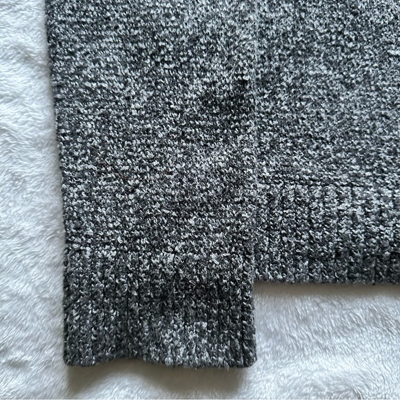 Classic Baggy Heather Gray Cotton Shawl Cardigan - Picture 6 of 11